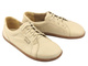 Skórzane minimalistyczne półbuty damskie barefoot Helios Komfort 451, ecru