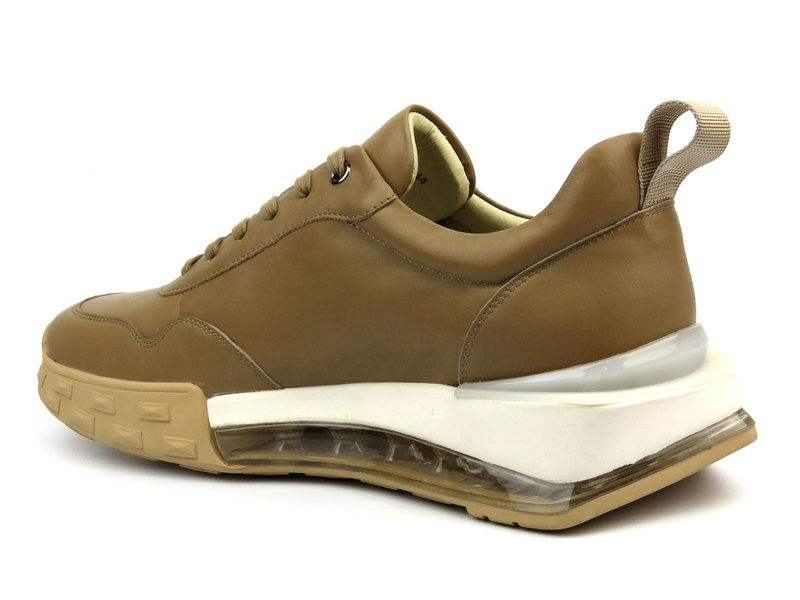 Sneakersy, buty sportowe męskie - John Doubare QA558U-W15-E1133, brązowe