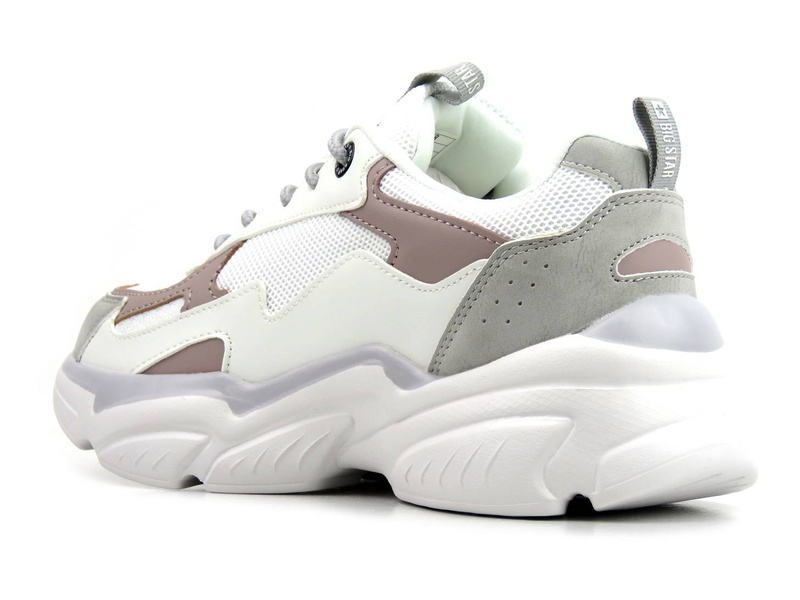 Buty sportowe, sneakersy damskie BIG STAR Memory Foam HH274255, białe
