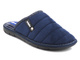 Kapcie męskie z miękkiego materiału - Inblu 91-27, granatowe