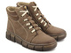 Ocieplane botki damskie sportowe - HELIOS Komfort 562S, ciemny beż