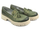 Półbuty, loafersy damskie MACIEJKA 5497S-09, zielone