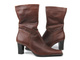 Botki damskie Agxbut 0657 II gatunek - bordowe