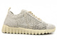 Koronkowe półbuty, sneakersy damskie - Artiker 52C2476, beżowe
