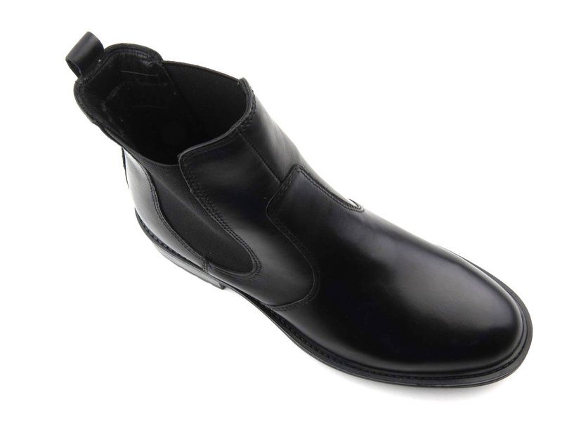 Klasyczne sztyblety damskie ze skóry - VENEZIA WH66H03, czarne