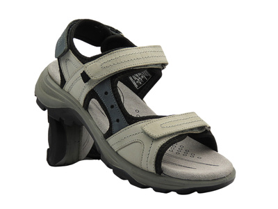 Sportowe sandały damskie Dr Brinkmann Trekking 710205-81, szare