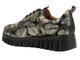 Sneakersy damskie ze skóry naturalnej- VENEZIA R015NUGOOSP047, czarno-złote