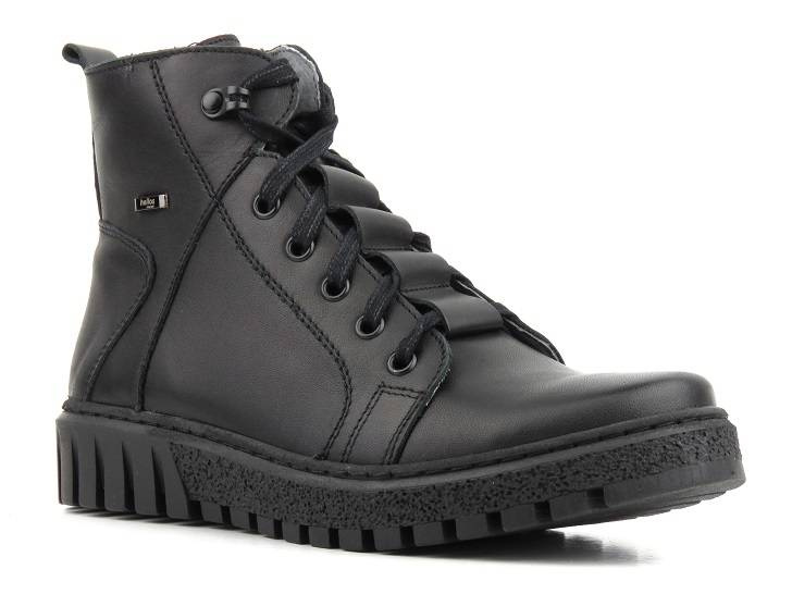 Trapery damskie ocieplane wełną - Helios Komfort 577, czarny 3