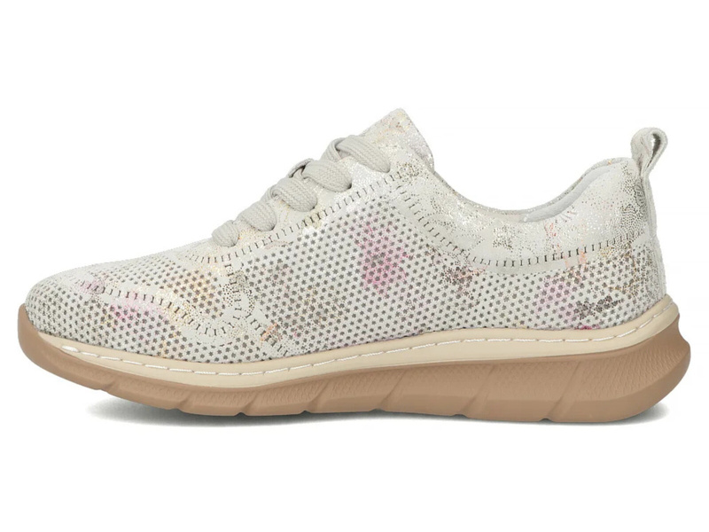 Wygodne sneakersy damskie ze skóry naturalnej Filippo DP7573/26, szare