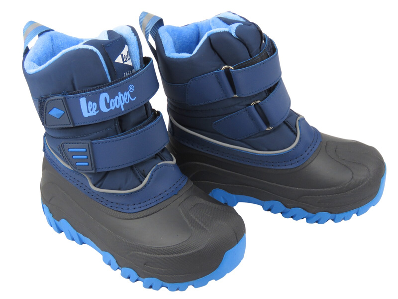 Ocieplane śniegowce dziecięce Lee Cooper LCJ-26-44-4575, granatowe – ochrona przed zimnem i wilgocią