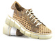 Półbuty damskie ażurowe, sneakersy - Maciejka 05850-04, beżowe