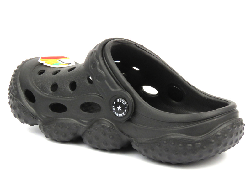 Klapki, sandałki dziecięce, clogsy - AMERICAN CLUB NH 144/24 / NH 145/24, czarne