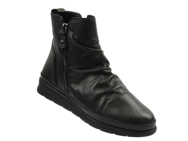 Botki damskie Nika Komfort 0630-8057-20, czarne