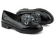 Eleganckie półbuty, loafersy damskie lakierowane - Potocki 23-12043BK, czarne 