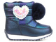 Śniegowce dziecięce z pomponem - WOJTYŁKO 23032, granatowe