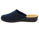 Kapcie damskie z wkładką ze skóry eko granatowe Inblu CF-48