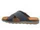 Wygodne klapki męskie na rzep - INBLU BU-17, granatowe