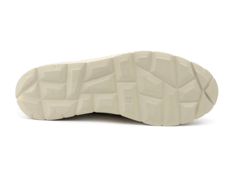 Złote sneakersy damskie na lekkiej i elastycznej podeszwie - Helios Komfort 378