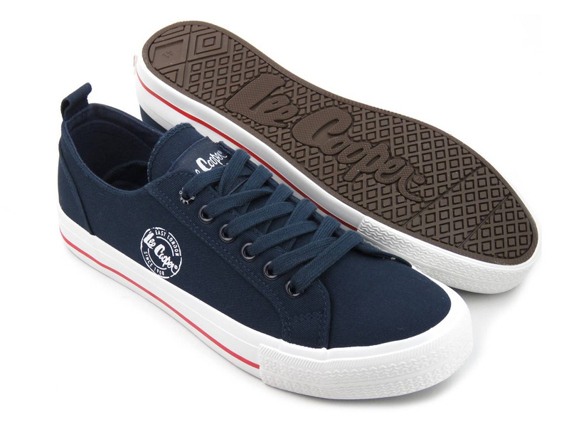 Trampki męskie przed kostkę - LEE COOPER 22-31-0926M, granatowe