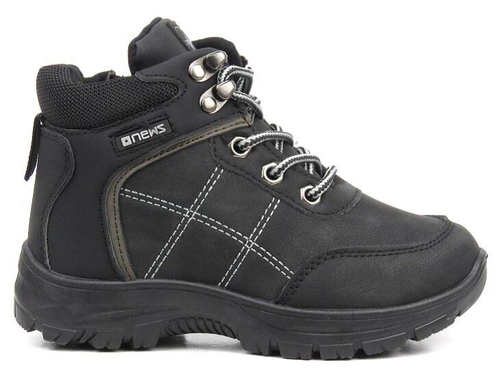 Trekkingi dziecięce, buty zimowe- News 23DZ26-5241,czarne