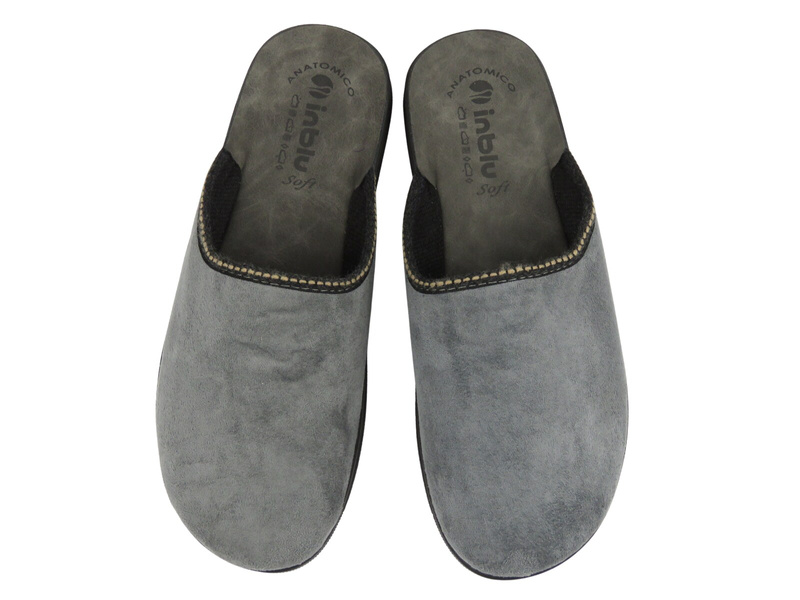 Wygodne klapki damskie Inblu DG-25 – szare, z anatomiczną wkładką