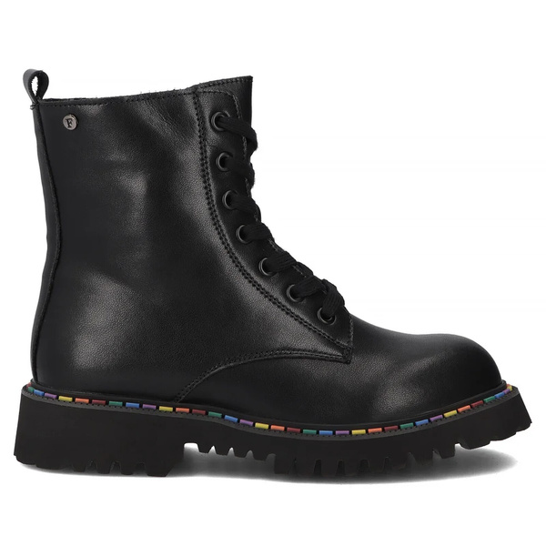 Botki, workery damskie skórzane czarne Filippo DBT7428/25