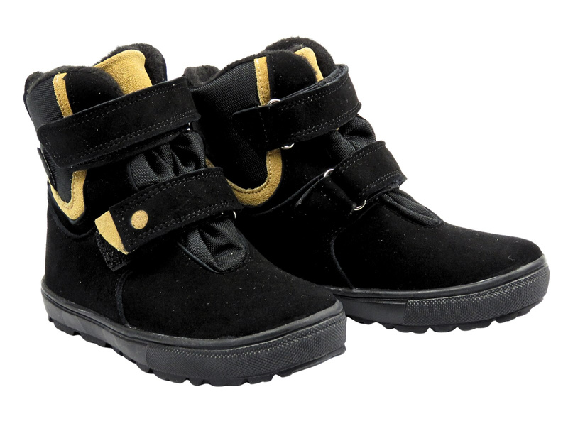 Botki dziecięce skórzane Jamet 2205, czarne