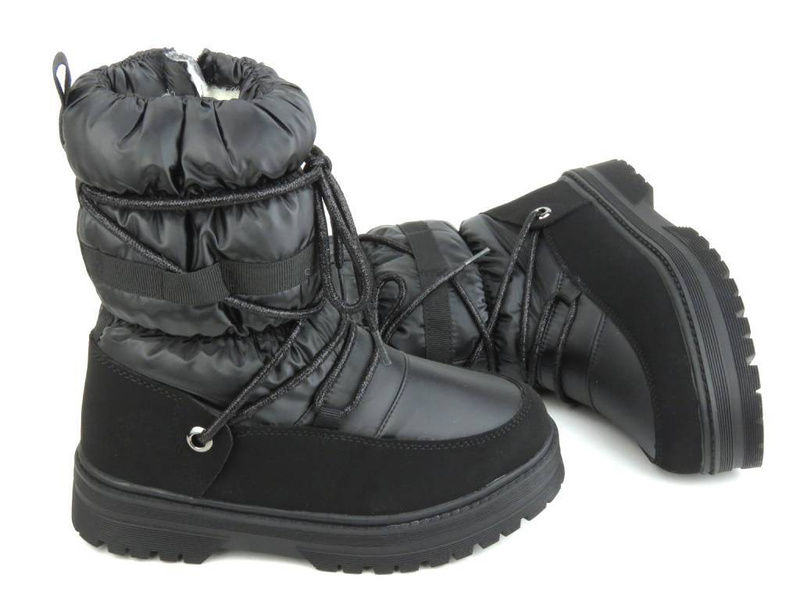 Cieplutkie śniegowce dziecięce - MISS E 23DZ23-6585, czarne