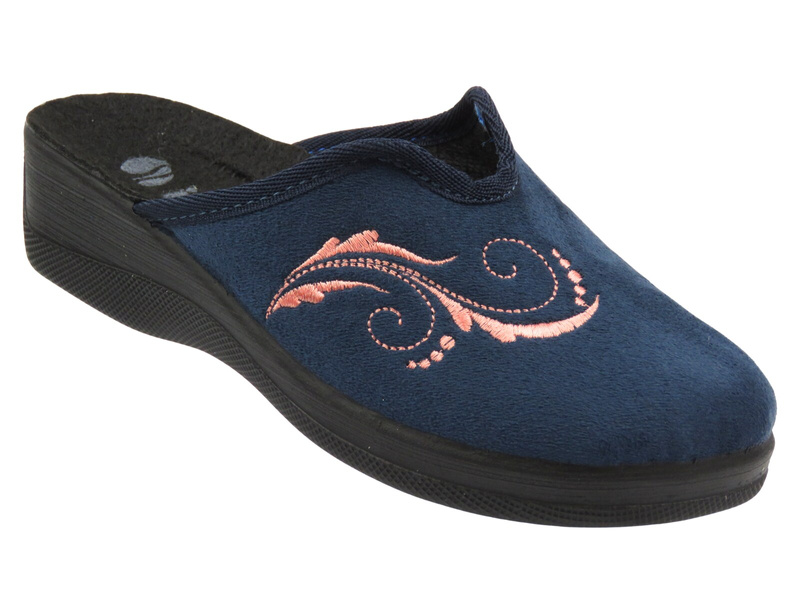 Kapcie damskie - INBLU ES-3F, granatowe