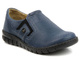 Wygodne półbuty damskie slip on - Helios Komfort 329, granatowe