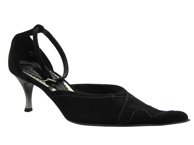 Czółenka na szpilce czarne Roberto Vitali 449N7 Vintage