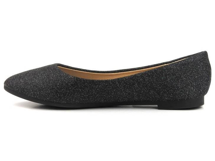 Baleriny damskie Potocki 23-23001BK, czarne