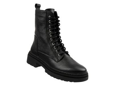 Wygodne botki damskie z naturalnej skóry Nika Komfort 1363, czarne