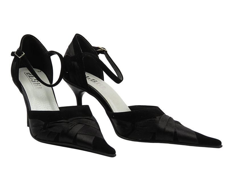 Eleganckie czółenka na szpilce ALSKI 227 czarne na szpilce