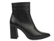 Eleganckie botki damskie na obcasie - VENEZIA L006LEBLOBB034, czarne na suwak