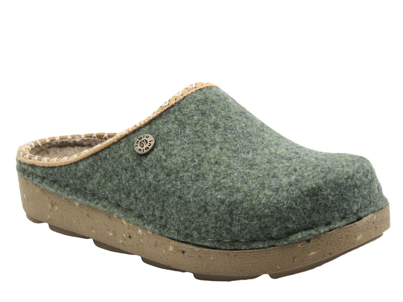 Kapcie damskie filcowe zielone Inblu ED-31