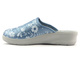 Klapki damskie medyczne ze skórzaną wkładką - Inblu 50-51, jasnoniebieskie