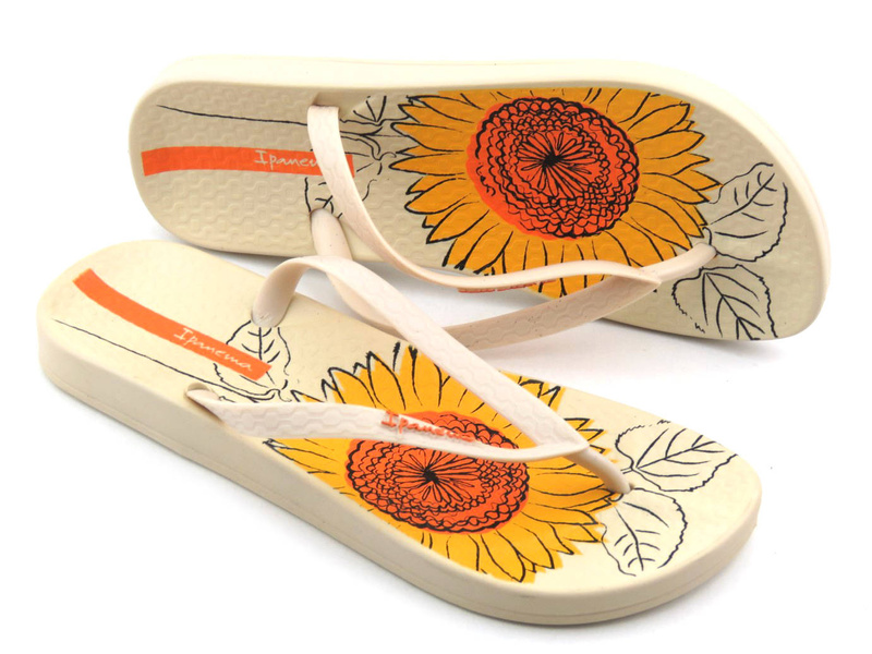 Gumowe japonki damskie IPANEMA 83178, beżowe
