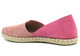 Skórzane espadryle damskie z wyciętą cholewką - VENEZIA 473-22036, różowe