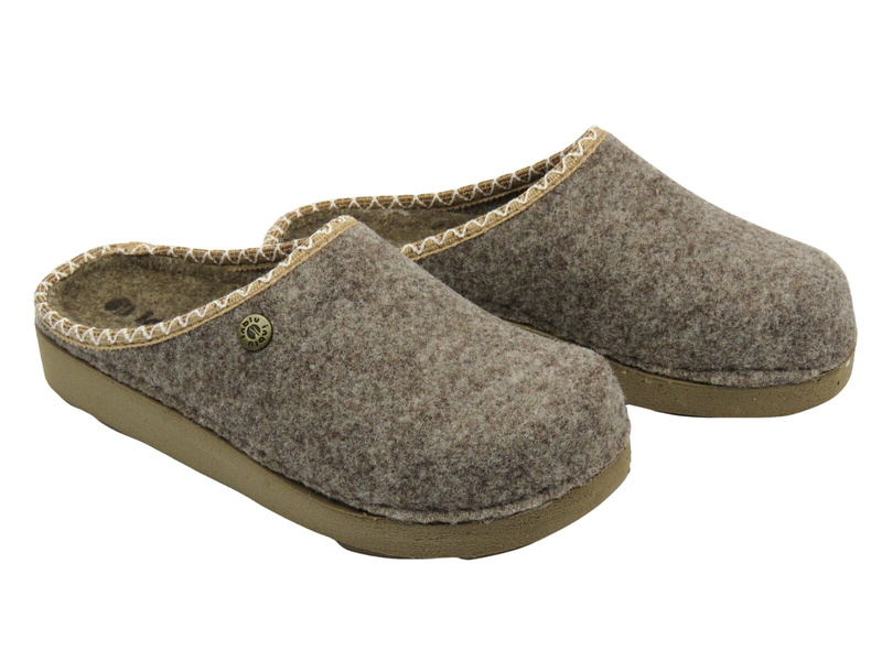 Kapcie damskie filcowe beżowe Inblu ED-31