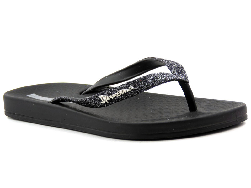 Lekkie klapki damskie z gumy - IPANEMA 83140, czarne