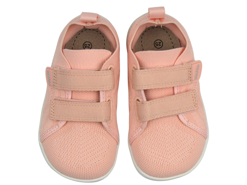 Trampki, kapcie barefoot dziecięce na rzepy - BEFADO 003Y012, różowe