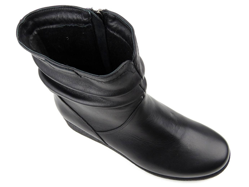 Ocieplane botki damskie AXEL Kosela 9092, czarne