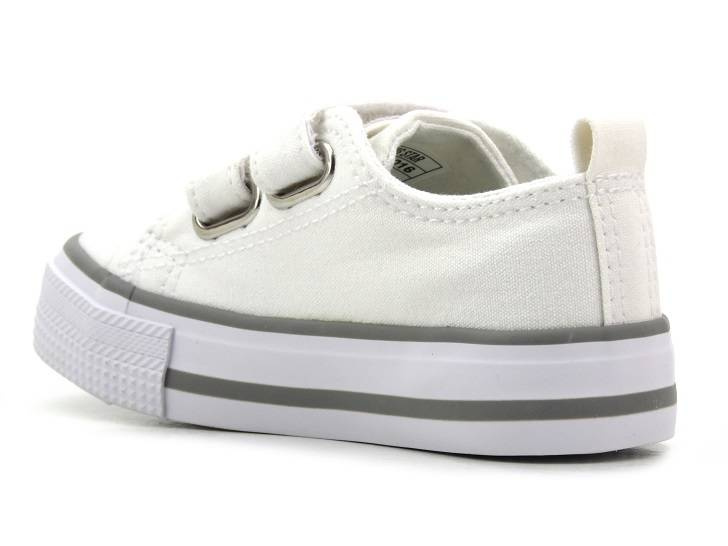 Trampki, tenisówki dziecięce na rzepy - BIG STAR LL374016, białe