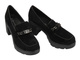 Eleganckie buty damskie na słupku - Potocki 25-12629, czarne