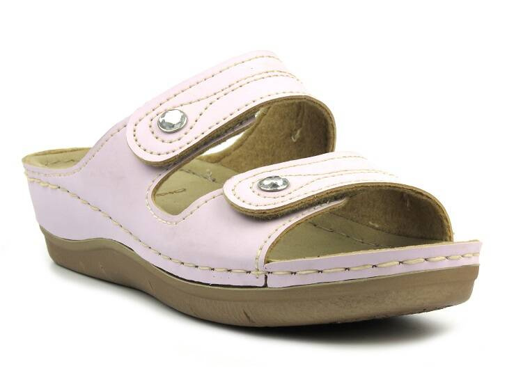 Wygodne klapki damskie  INBLU MV-89, fioletowe