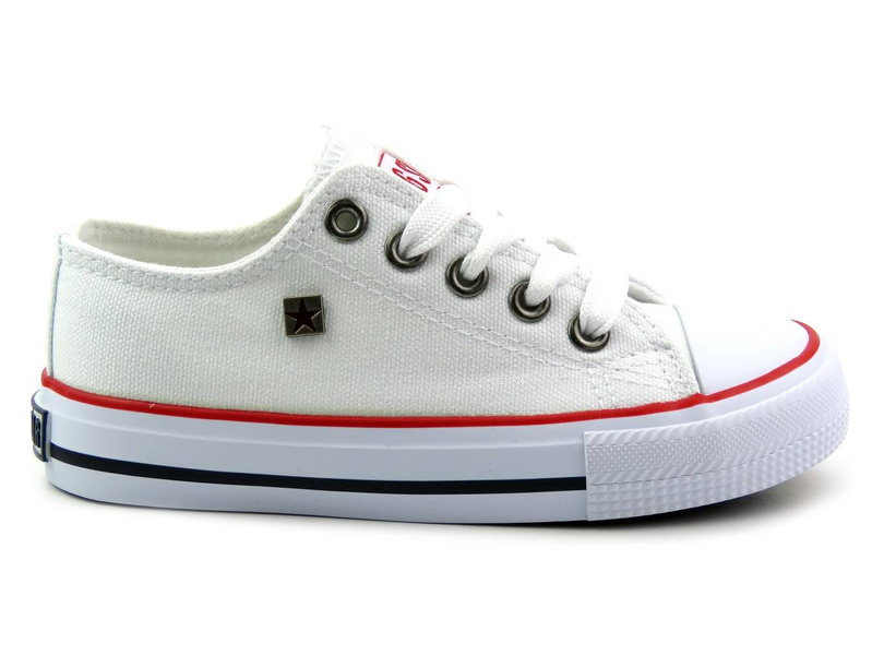 Trampki, buty sportowe dziecięce BIG STAR FF374200 101, białe