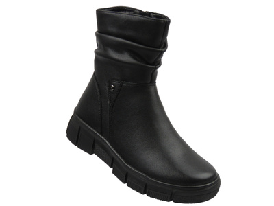 Klasyczne, ocieplane botki damskie Cambell 25-19304, czarne