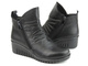 Botki damskie na dwa suwaki - COMFORTABEL 962319, czarne