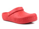 Piankowe klapki damskie, clogsy- BIG STAR II275004, czerwone